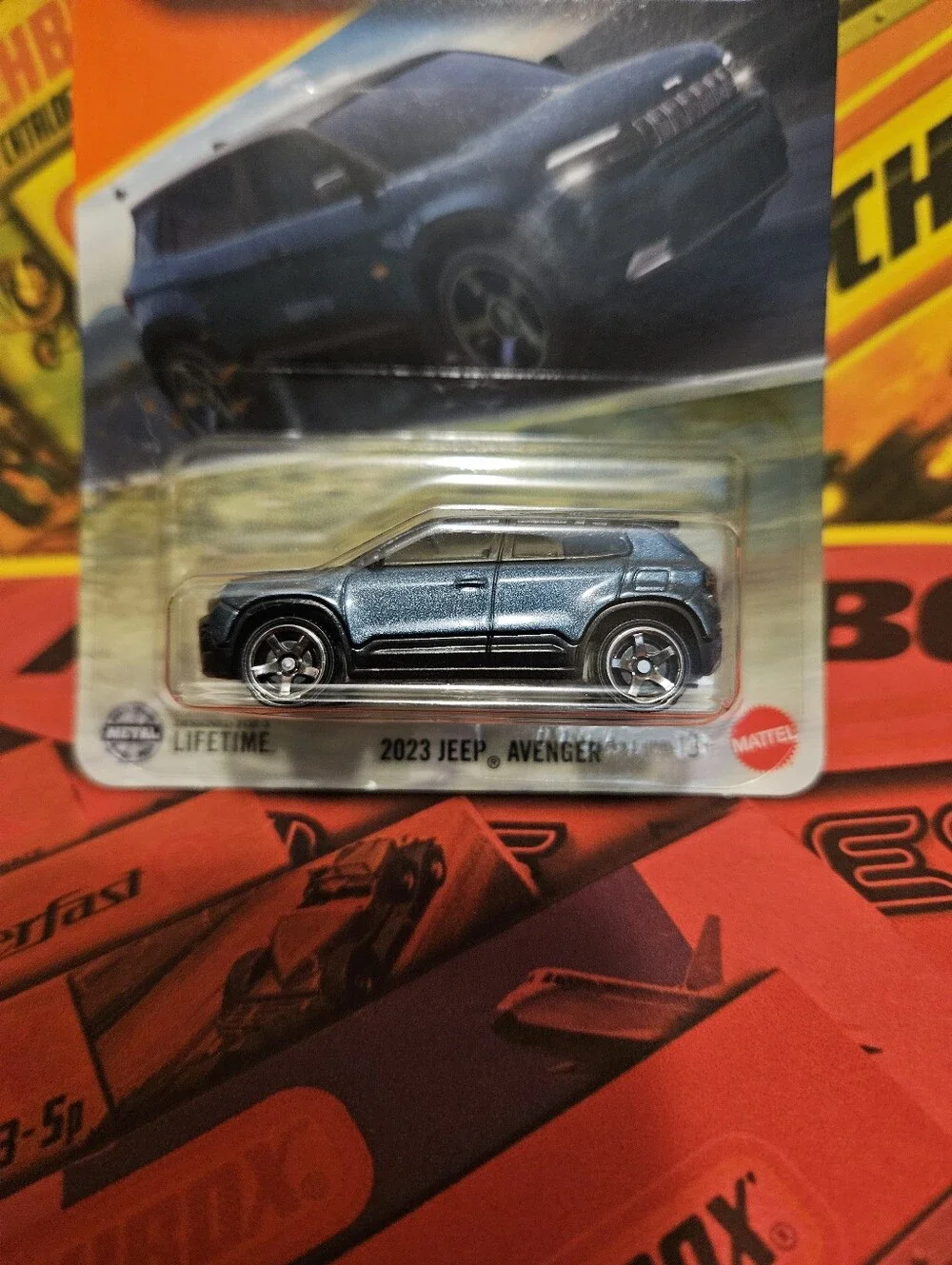 Matchbox Metallic Blue Jeep Avenger SUV Die-Cast